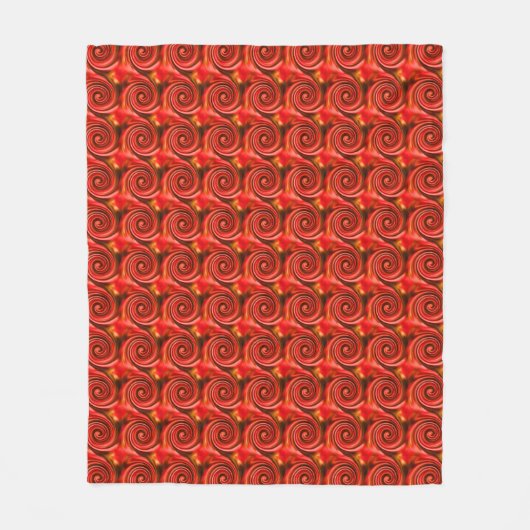 Couverture Polaire Abstrait Red Black Yellow Fils (Devant)
