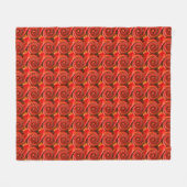 Couverture Polaire Abstrait Red Black Yellow Fils (Devant (Horizontal))