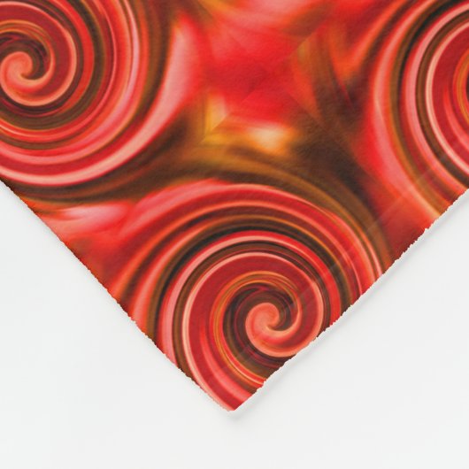 Couverture Polaire Abstrait Red Black Yellow Fils (Coin)