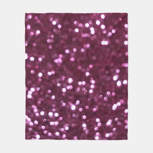 Couverture Polaire Abstrait rose, lumières déconcentrées bokeh. (Devant)