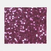 Couverture Polaire Abstrait rose, lumières déconcentrées bokeh. (Devant (Horizontal))