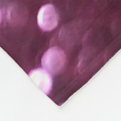 Couverture Polaire Abstrait rose, lumières déconcentrées bokeh. (Coin)