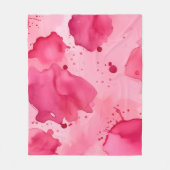 Couverture Polaire Abstrait rose sur rose (Devant)