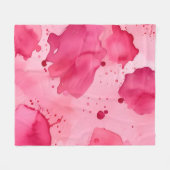 Couverture Polaire Abstrait rose sur rose (Devant (Horizontal))