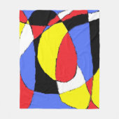 Couverture Polaire Abstrait rouge (Devant)