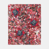 Couverture Polaire Abstrait rouge KiniArt Scottie (Devant)