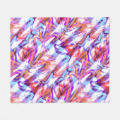Couverture Polaire Abstrait sans couture brosse trait moderne multico (Devant (Horizontal))