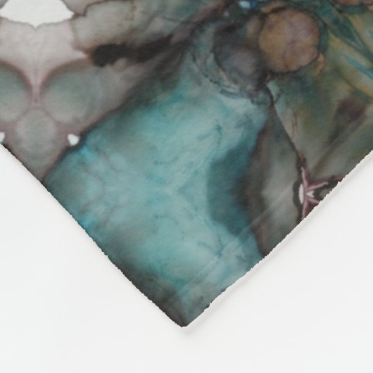 Couverture Polaire Abstrait Sci-fi Turquoise Star Windmill (Coin)