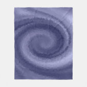 Couverture Polaire Abstrait tourbillon bleu violet marine moderne pri (Devant)