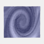 Couverture Polaire Abstrait tourbillon bleu violet marine moderne pri (Devant (Horizontal))