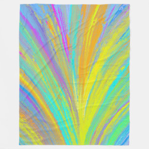 Couverture Polaire Abstrait Tropical Summer Fun
