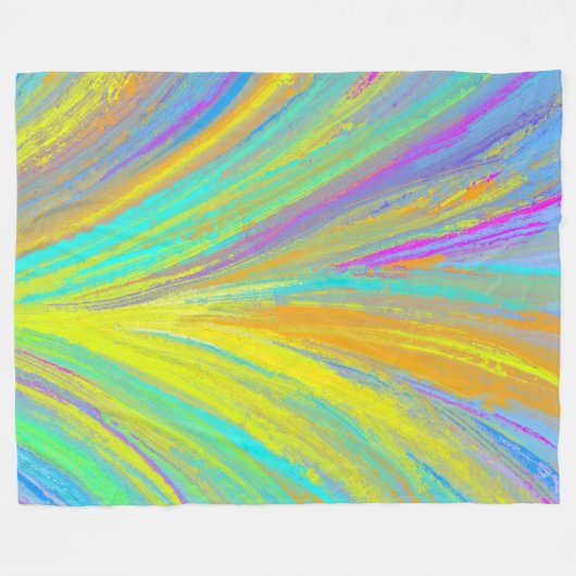 Couverture Polaire Abstrait Tropical Summer Fun (Devant (Horizontal))