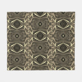 Couverture Polaire Abstrait Twirl Pinched Half Brick / Sepia (Devant (Horizontal))