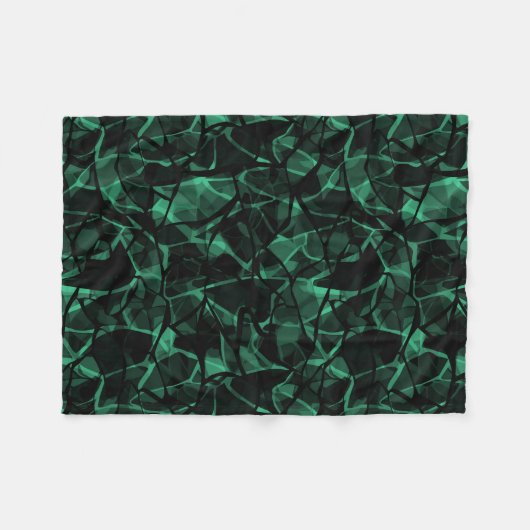 Couverture Polaire abstrait vert (Devant (Horizontal))