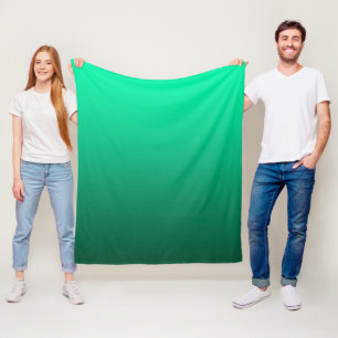 Couverture Polaire Abstrait vert brillant contraste de couleur pure t