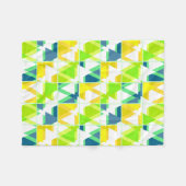 Couverture Polaire Abstrait vert jaune (Devant (Horizontal))