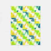 Couverture Polaire Abstrait vert jaune (Devant)