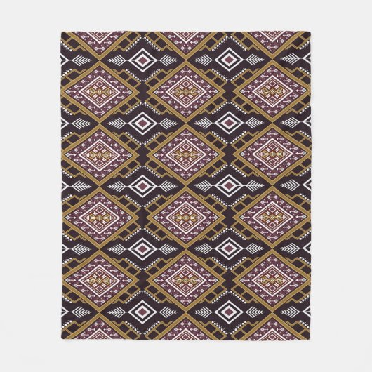 Couverture Polaire Abstraite géométrique ethnique, design de papier p (Devant)