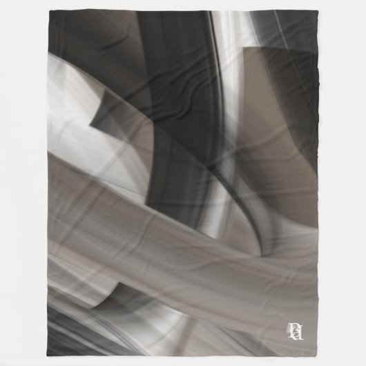Couverture Polaire Abstraite HomeTerra’s Tendre Mu (Devant)