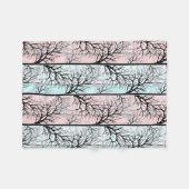 Couverture Polaire Abstraits, arbres (Devant (Horizontal))