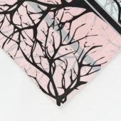 Couverture Polaire Abstraits, arbres (Coin)