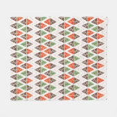 Couverture Polaire Abstraits arbres de Noël Motif de vacances géométr (Devant (Horizontal))