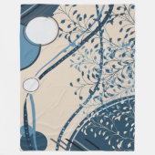 Couverture Polaire Abstraits Plantes tropicaux Botanique (Devant)