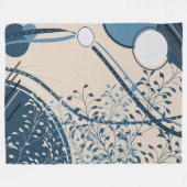 Couverture Polaire Abstraits Plantes tropicaux Botanique (Devant (Horizontal))