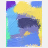 Couverture Polaire Abstraits traits de brosse (Devant)