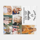 Couverture Polaire Abuela We Lots Hearts Modern Photo Collage (Devant (Horizontal))