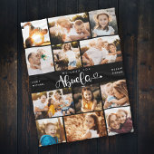 Couverture Polaire Abuela We Lots Hearts Modern Photo Collage