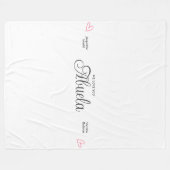 Couverture Polaire Abuela We Love You Personalized Hearts (Devant (Horizontal))