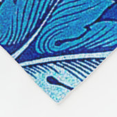 Couverture Polaire Acanthus Blue, William Morris (Coin)