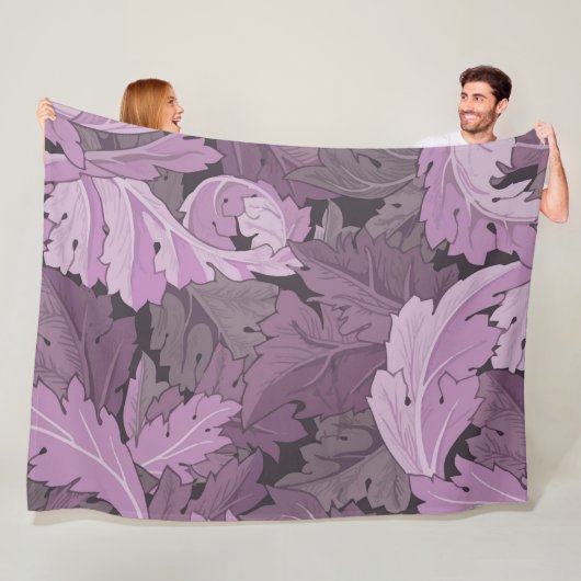 Couverture Polaire Acanthus, William Morris (En situation)