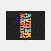 Couverture Polaire Acceptation de la sensibilisation sur l'autisme Su (Devant (Horizontal))