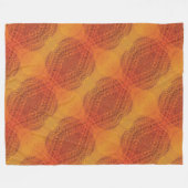 Couverture Polaire Acceptation | Médaillons de saumons rouges orange (Devant (Horizontal))