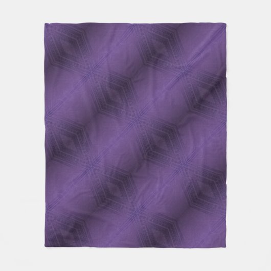 Couverture Polaire Acceptation | Motif Boho violet écectique (Devant)