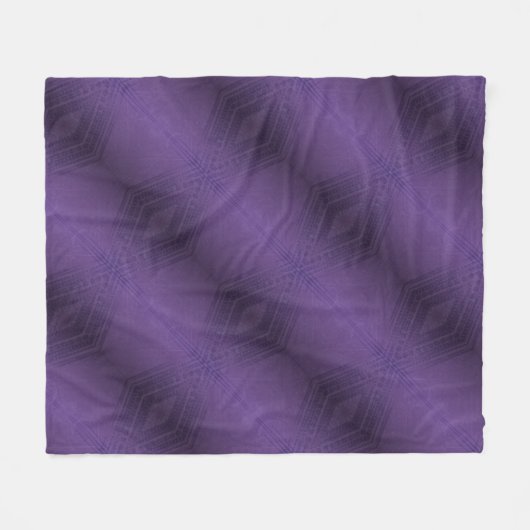 Couverture Polaire Acceptation | Motif Boho violet écectique (Devant (Horizontal))