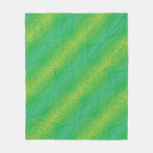 Couverture Polaire Acceptation | Motif de Shibori jaune bleu (Devant)