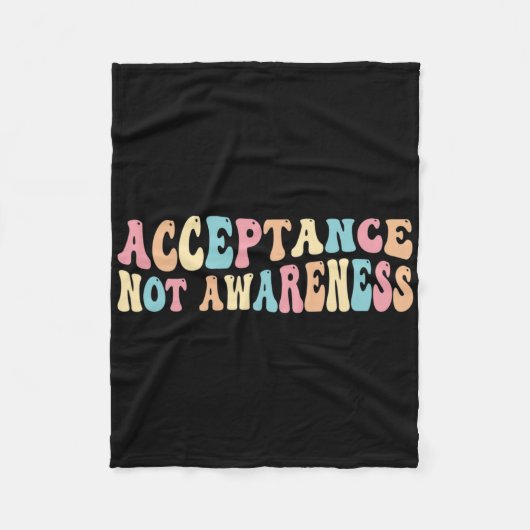 Couverture Polaire Acceptation Neurodiversité Autisme Neurodivergent (Devant)