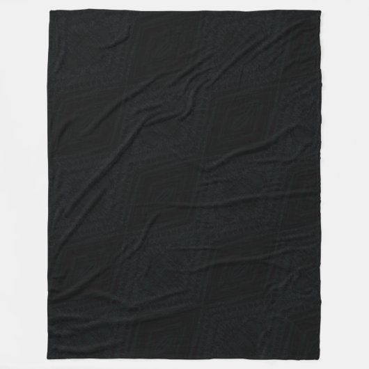 Couverture Polaire Acceptation | Texture géométrique foncée (Devant)