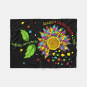 Couverture Polaire Accepter Comprendre la Sensibilisation sur l'autis (Devant (Horizontal))