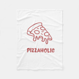 Couverture Polaire Accro à la pizza