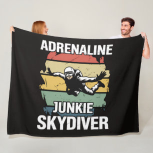 Couverture Polaire Accro à l'adrénaline parachutiste