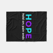 Couverture Polaire Accrochez-vous ; La douleur met fin à la sensibili (Devant (Horizontal))