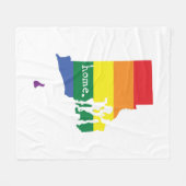 Couverture Polaire Accueil Gay pride| Rhode Island (Devant (Horizontal))