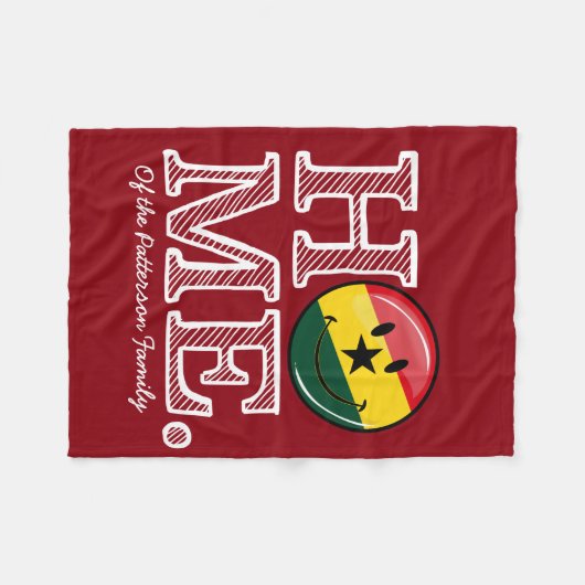 Couverture Polaire Accueil Ghana Smiling Drapeau Ménage (Devant (Horizontal))