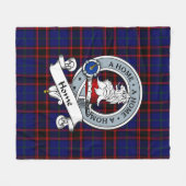 Couverture Polaire Accueil Insigne moderne Tartan Plaid (Devant (Horizontal))
