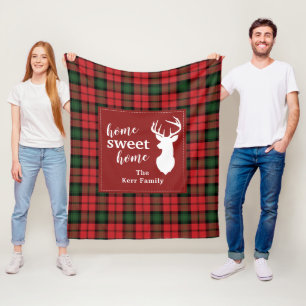 Couverture Polaire Accueil sucré personnalisé Tartan Clan Kerr Plaid
