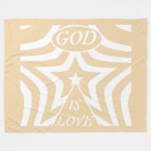 Couverture Polaire Achempong God Is Love Star Creamy Sandstone (Devant (Horizontal))